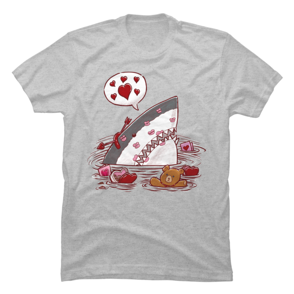 shark valentine shirt
